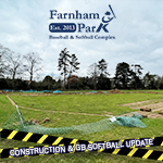 Farnham Park field under construction 