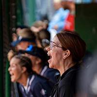 Katy Gould at the 2025 European Softball Championships