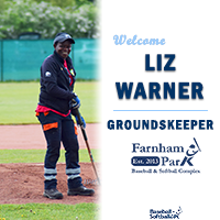 Liz Warner working on Farnham Park field
