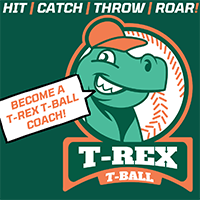 T-Rex T-Ball is a Dinosaur-themed kids’ baseball programme
