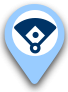 Map marker with diamond icon